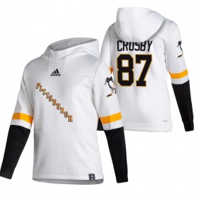 Herren Pittsburgh Penguins Sidney Crosby 87 2020-2021 Reverse Retro Pullover Hooded Sweatshirt